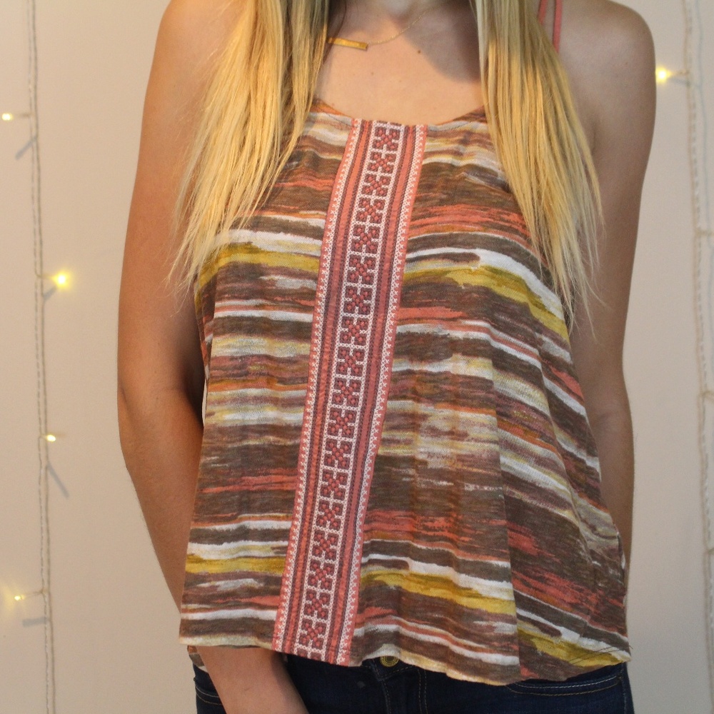 Ecote Golden Tank Top